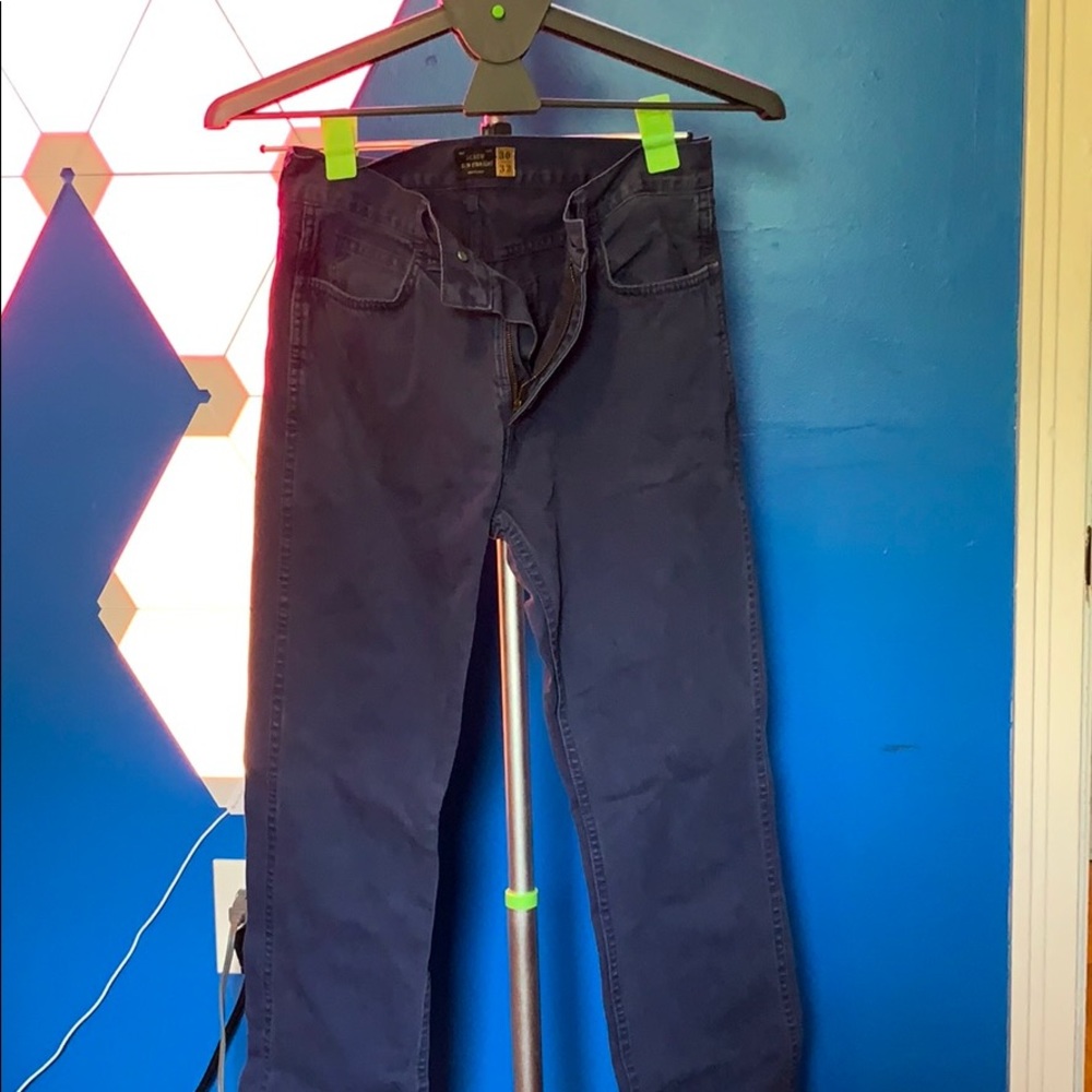 J CREW GARMENT DYED JEANS 30x32